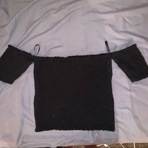 Smocked Off the Shoulder tee
